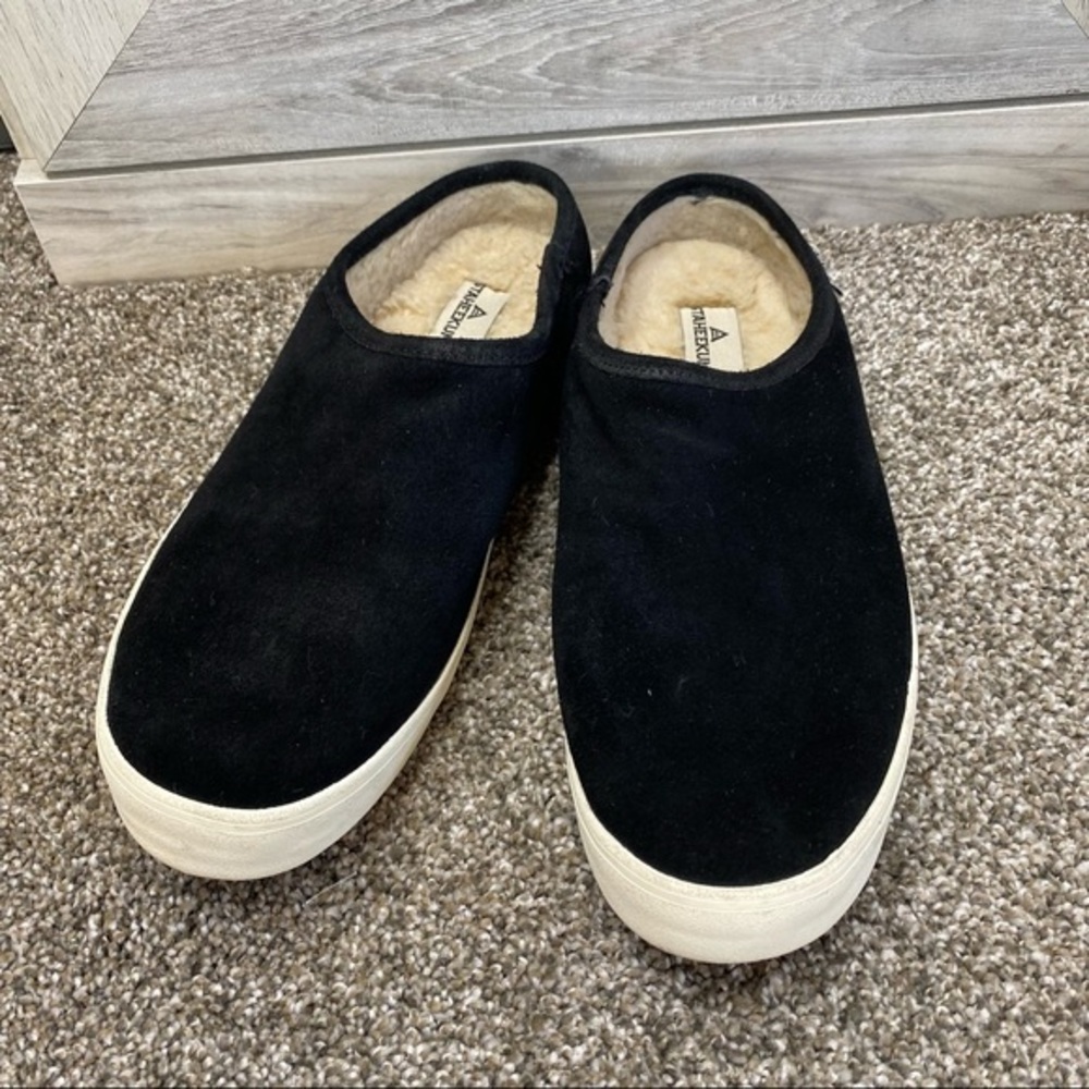 Staheekum Black Suede Mules Clogs 8